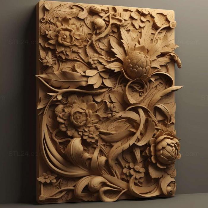 Patterns and decorations (stl render 4, PATTERN_28) 3D models for cnc